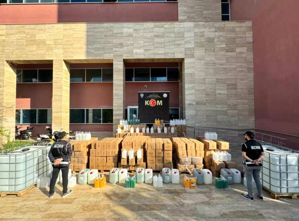 Manisa’da Kaçak İçki Operasyonu