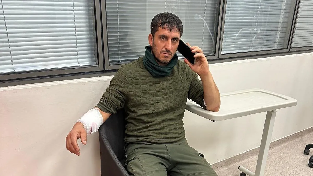 Abdest almaya giderken ayı saldırdı