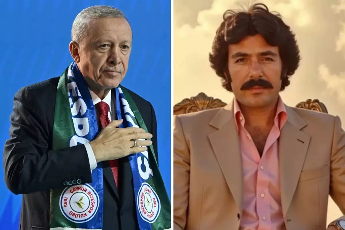 Cumhurbaşkanı Erdoğan sahneye yine Ferdi Tayfur’un “İçim Yanar” şarkısıyla çıktı