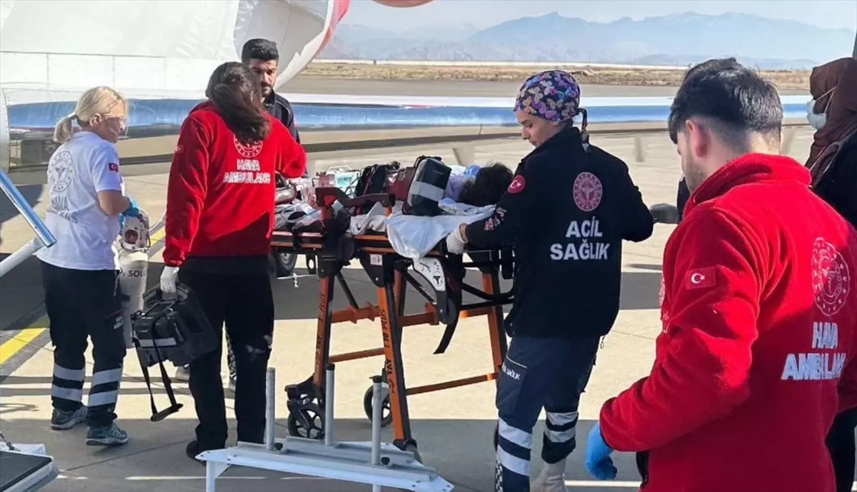 Şırnak’ta ambulans uçak 4 yaşındaki çocuk için havalandı